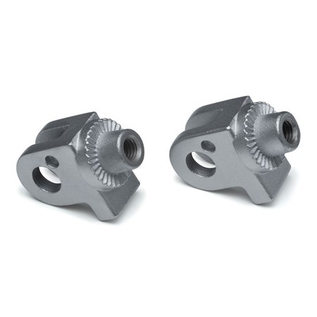 Front or Rear Splined Peg Adapters for Triumph, Silver