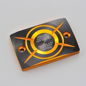 Yamaha mastersylinder lokk i anodisert aluminium.