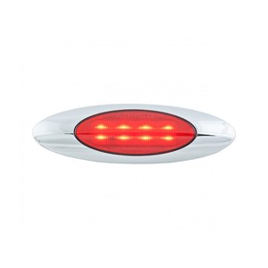 Oval Red LED Light 7" x 2"