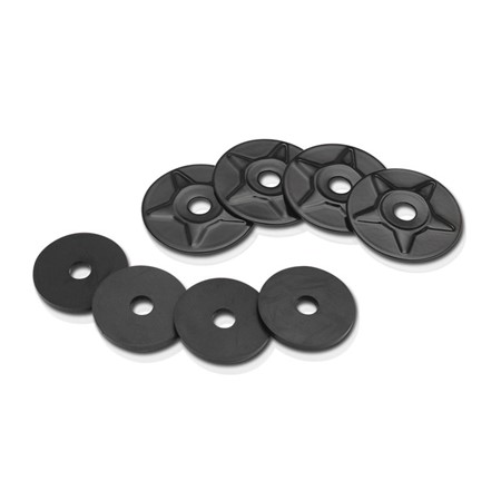 Satin Black Starwasher 4-Pk