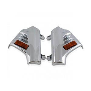 GL1800 01-17 Chrome Fork Covers - Lighted