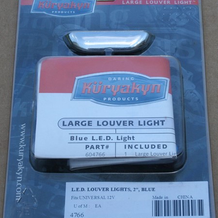 Louver Lights, Blue (ea) Two Inch LED