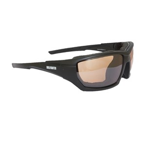 Bullfighter Solbrille Svart Ramme / Rødt Glass