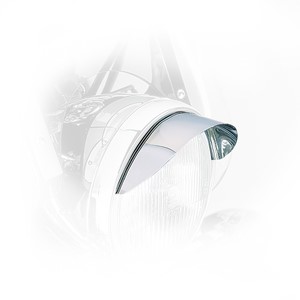 7" Chrome Headlight Visor