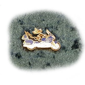 Angel Bike Pin, Blue