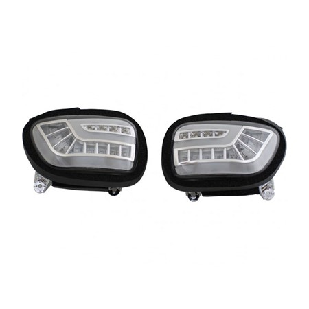 Dynamic Sequential LED Front Indicators w/DTR Clear (MAP)