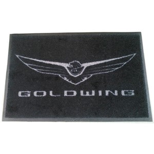 Gold Wing Door Mat - Black/Grey