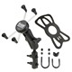 RAM X-Grip Large Phone Mount with Brk/Clu Reservoir Base-Med