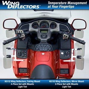 Wing Deflectors Fairing Mount for GL1800 Airbag Models